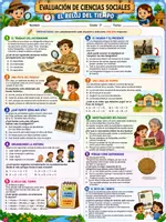 Vista previa - Evaluación - Prueba de Ciencias Sociales: El Tiempo - página 1