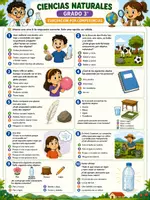 Vista previa - Evaluación - Examen y Respuestas: La Materia 3° - página 1