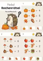 Vorschau - Arbeitsblätter - Herbst Mathe Klasse 2 - Rechenrätsel | Zahlenraum 10 | Plus und Minus | Knobelaufgaben im ZR 10 | Freiarbeit - Seite 3