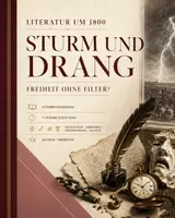Vorschau - Stundenentwürfe - Literatur um 1800: Sturm und Drang – moderne Unterrichtssequenz Oberstufe | 5 Stunden + Klausur + EWH - Deckblatt