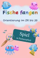 Vorschau - Spiele - Mathe Spiel: Fische fangen Zahlenraum bis 20 - Deckblatt