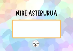 Vista previa - Refuerzo / NEE / Materiales de apoyo - Asteburuko koadernoa - página 1