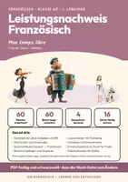 Vorschau - Klassenarbeiten - Klassenarbeit Französisch 6/7: Mon temps libre - Deckblatt