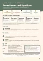 Vorschau - Stundenentwürfe - Parasitismus und Symbiose – Gruppenpuzzle Kl. 8–10 - Seite 1
