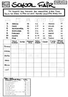 Vista previa - Juegos / Gamificación - School Fair - Reto de lógica en inglés | 1.º ESO - página 1