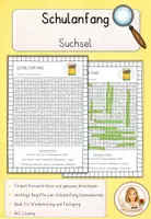 Vorschau - Arbeitsblätter - Suchsel Schulanfang – Wörter rund um die Schule - Deckblatt