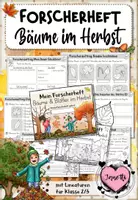 Vorschau - Arbeitsblätter - Bäume und Blätter im Herbst | Forscherheft Klasse 2/3 - Deckblatt