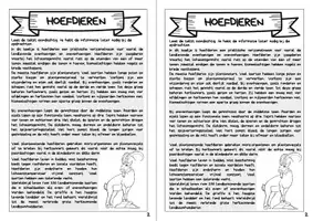 Voorbeeld - Onderzoeksboekje - Hoefdieren - Biologie - Pagina 3
