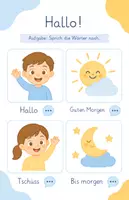 Vorschau - Stundenentwürfe - Portfolio für DAZ-SchülerInnen - Seite 1