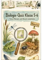Vorschau - Arbeitsblätter - Biologie-Quiz Klasse 5-6: Tiere, Pflanzen und Mensch wiederholen - Deckblatt