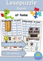 Vorschau - Spiele - Lese-Puzzle / Reading-Puzzle - At home / Living / Furniture & Rooms - zu Hause / wohnen / Möbel & Räume - Englisch (Lesespiel) - Deckblatt