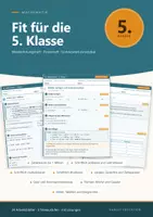 Vorschau - Arbeitsblätter - Fit für die 5. Klasse Mathematik Wiederholungsheft - Deckblatt