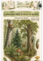 Vorschau - Arbeitsblätter - Lebensraum Wald: Stationenlernen Biologie Klasse 5-6 - Deckblatt