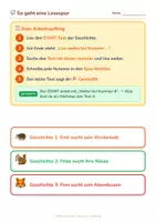 Vorschau - Arbeitsblätter - Herbst- Lesespuren- Paket für die Grundschule - Seite 1