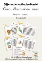 Vorschau - Fördermaterial/Inklusion - Abschreibkartei Genau abschreiben Grundschrift - Deckblatt