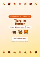 Vorschau - Arbeitsblätter - Herbst- Tier- Werkstatt für die Grundschule - Deckblatt