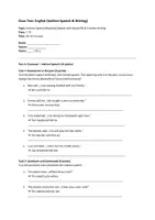 Vorschau - Klassenarbeiten - Class Test English 7: Indirect Speech & Creative Writing (Klasse 7/8) - Seite 1
