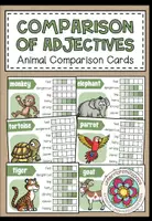 Vorschau - Spiele - COMPARISON OF ADJECTIVES - Animal Comparison Cards - Deckblatt
