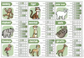 Vorschau - Spiele - COMPARISON OF ADJECTIVES - Animal Comparison Cards - Seite 3