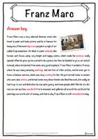 Vorschau - Arbeitsblätter - Franz Marc – Worksheet: cloze text, listening comprehension and word search - English - Seite 2