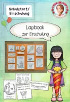 Vorschau - Mal- und Bastelvorlagen - Lapbook Einschulung Klasse 1 | Schulstart Erinnerungen - Deckblatt