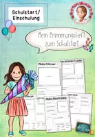 Vorschau - Arbeitsblätter - Erinnerungsheft Schulstart Vorschule | Einschulung - Deckblatt