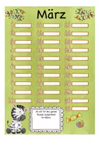 Vorschau - Präsentationen/Tafelbilder - Grundschule Geburtstagskalender Zebraklasse - Seite 3