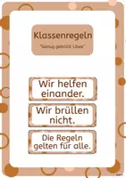 Vorschau - Bildkarten - Klassenregelnkärtchen - Deckblatt