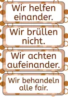 Vorschau - Bildkarten - Klassenregelnkärtchen - Seite 1