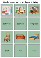 Vorschau - Spiele - Remember it! / Matching Pairs: At home / Living / Furniture & Rooms - zu Hause / wohnen / Möbel & Räume (Image-Image) - Englisch - Seite 2