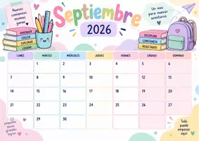 Vista previa - Decoración del aula - Calendario Escolar 2026-2027 - Portada
