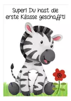 Vorschau - Mal- und Bastelvorlagen - Zebraklasse 1. Klasse Abschied - Seite 1