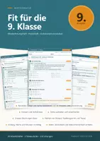 Vorschau - Arbeitsblätter - Fit für die 9. Klasse Mathematik Wiederholungsheft - Deckblatt