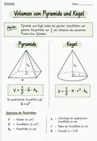 Vorschau - Arbeitsblätter - Mathematik | Pyramide & Kegel – Volumen verstehen & berechnen | FREEBIE - Seite 1