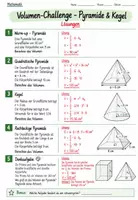 Vorschau - Arbeitsblätter - Mathematik | Pyramide & Kegel – Volumen verstehen & berechnen | FREEBIE - Seite 3