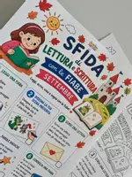anteprima - Esercizi - SFIDA DI LETTURA E SCRITTURA - settembre - Pagina di copertina