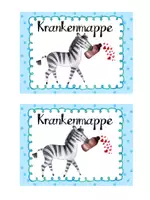 Vorschau - Bildkarten - Krankenmappe - Zebraklasse - Seite 2