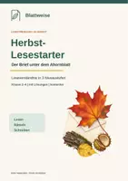 Vorschau - Arbeitsblätter - Herbst-Lesestarter: Lesen in 3 Stufen - Deckblatt