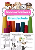 Vorschau - Mal- und Bastelvorlagen - Boomwhackers: Hunde-Musik in der Grundschule (C-Dur) - Deckblatt