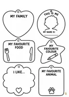 Vorschau - Mal- und Bastelvorlagen - All About Me Mobile Craft - Seite 2