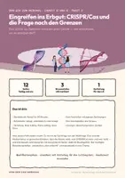 Vorschau - Stundenentwürfe - Vom Gen zum Merkmal 15 · Eingreifen ins Erbgut: CRISPR/Cas und die Frage nach den Grenzen - Seite 1