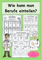 Vorschau - Arbeitsblätter - Wie kann man Berufe einteilen? - Berufe richtig einordnen - Deckblatt