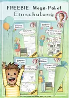 Vorschau - Arbeitsblätter - Einschulung Mega-Paket Vorschule | Schulstart kostenlos - Deckblatt