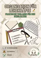 Vorschau - Lehrpläne/Lehrermaterial - ORGANISATION FÜR LEHRKRÄFTE - Praktische Vorlagen für den Schulalltag - Deckblatt