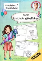 Vorschau - Arbeitsblätter - Einschulung Freebie | Mein Einschulungsheftchen 1. Klasse - Deckblatt