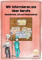 Vorschau - Arbeitsblätter - Berufe kennenlernen - Steckbriefe erstellen - Deckblatt