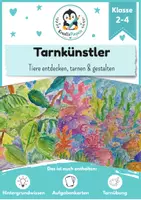 Vorschau - Unterrichtsreihen - Kunst & Sachunterricht Grundschule Gestalten | Tarnkünstler der Tiere | Tarnung & Camouflage | Wasserfarben | Klasse 2–4 - Deckblatt