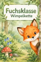 Vorschau - Poster - Fuchsklasse - Wimpelkette "HERZLICH WILLKOMMEN" - Deckblatt