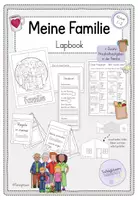 Vorschau - Arbeitsblätter - Familie: Lapbook - Ich und meine Familie (+ Haushalt) - Deckblatt