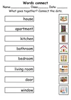 Vorschau - Spiele - Wörter und Bilder verbinden: At home / Living / Furniture & Rooms - zu Hause / wohnen / Möbel & Räume - Englisch - Seite 2